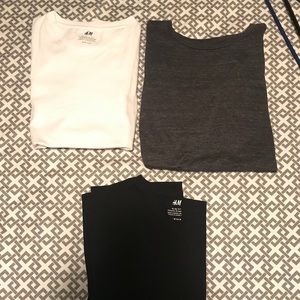 3 H&M t shirts